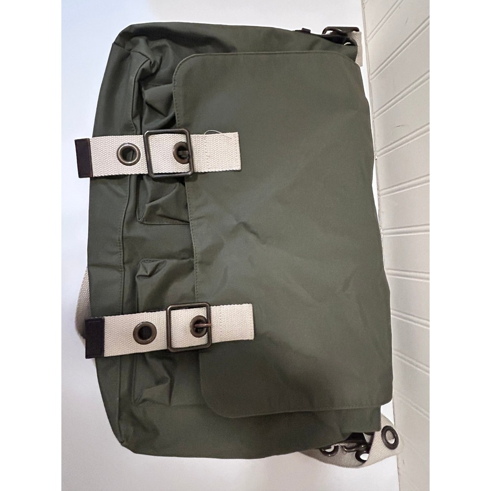 Gap Messenger Bag Unisex Large Green Good Nylon Utility Crossbody Buckle Strap